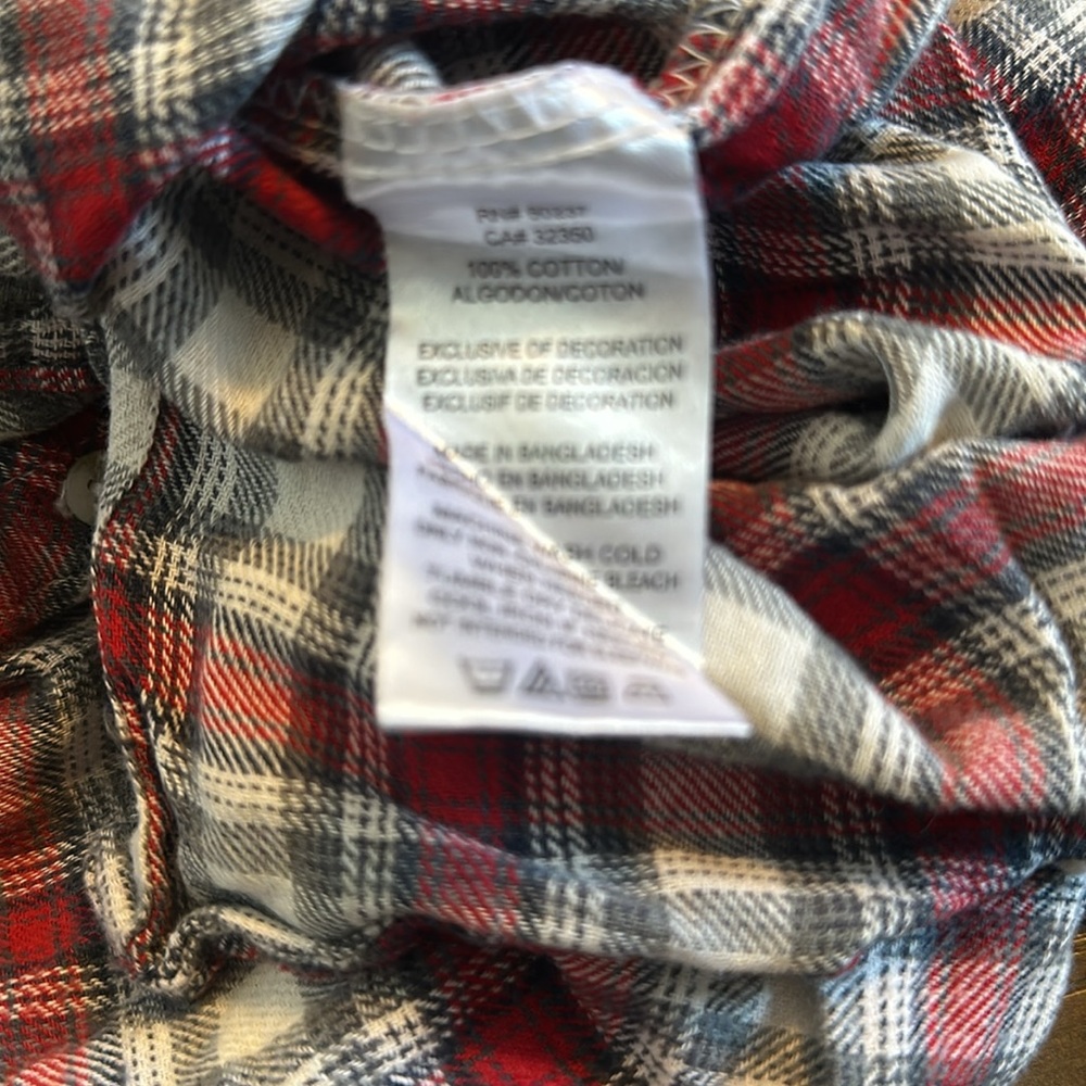 Lucky Brand boys flannel shirt size 5 - Picture 5 of 5